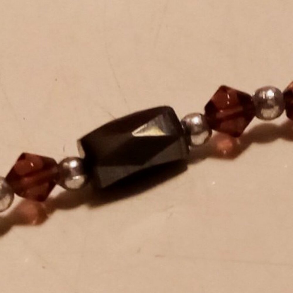 ⚡FINAL SALE⚡ Magnetic Hematite & Crystal Beads Wrap Necklace/Bracelet/Anklet - Picture 5 of 5